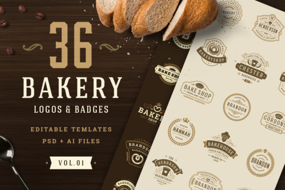 Download Bakery Logos and Badges - Premium Resources
