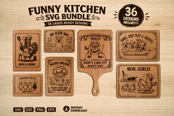 Download Funny Kitchen·Cutting Board Bundle - Kitchen Collection