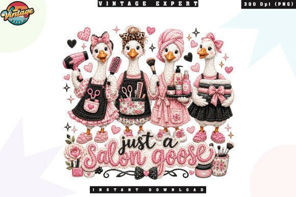 Download Cute Goose Beauty Salon PNG - Cute Collection