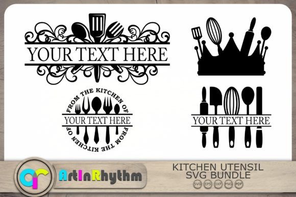 Download Kitchen Bundle, Kitchen Monograms - SVG - Kitchen Collection